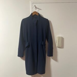 Women’s Theory Navy Wool Coat medium